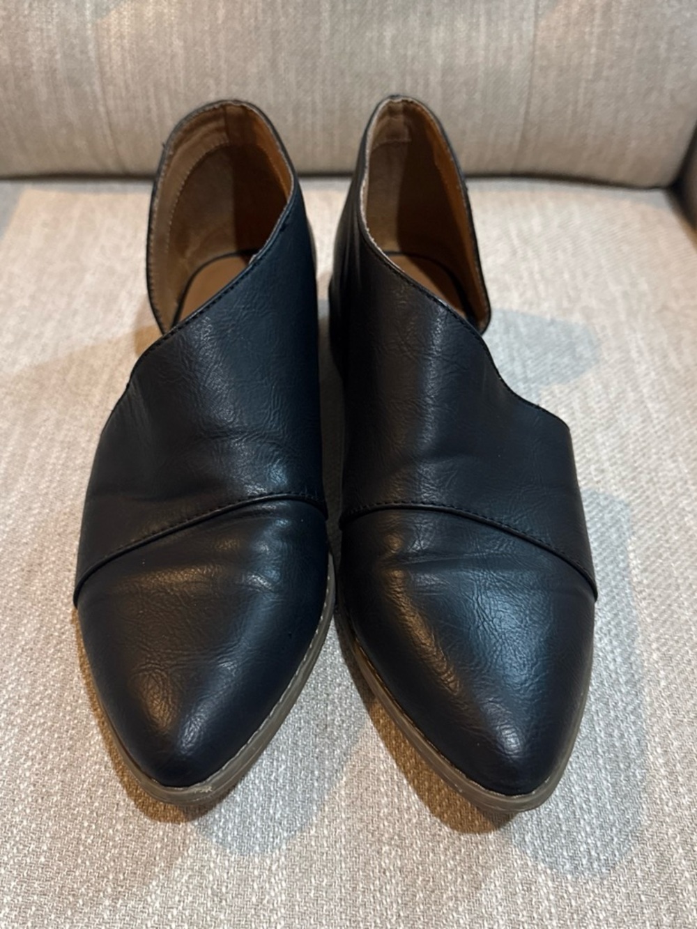 Cynthia Rowley Black Pointed Slip-On Mules